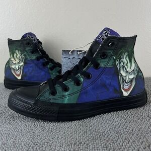 Converse Chuck Taylor All Star Hi x DC Comics The Joker Shoes Women's Size 7